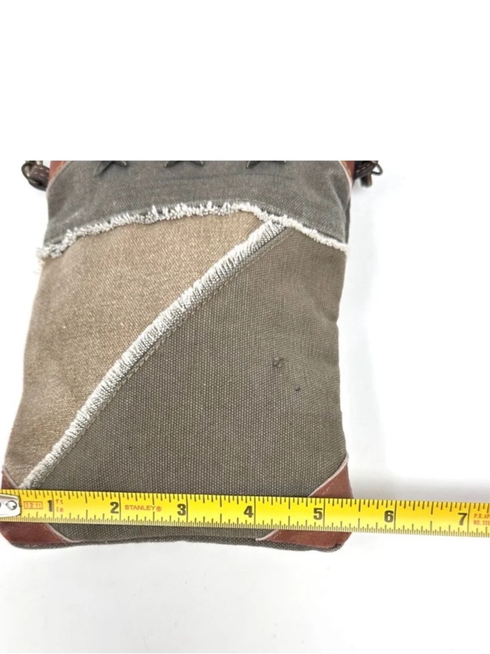 Mona B Mixed Canvas Small Bag - Picture 6 of 7